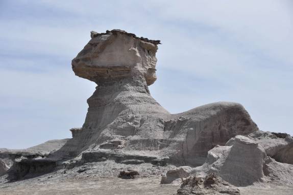 Formação rochosa no Parque Provincial Ischigualasto, na Argentina
